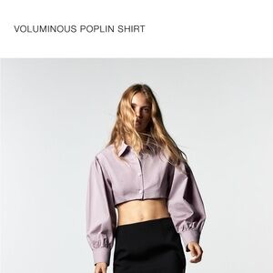 VOLUMINOUS POPLIN SHIRT